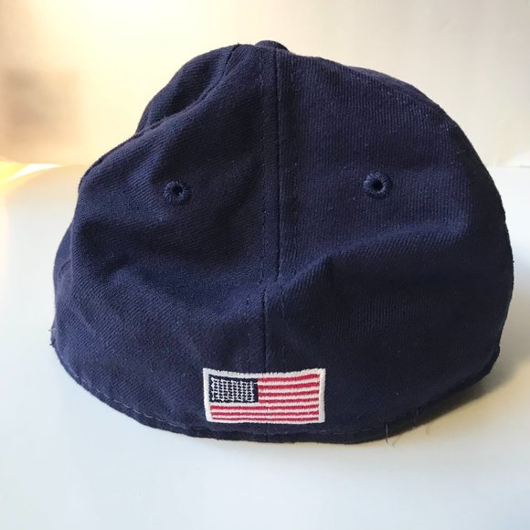 Vintage New Era Team US USA Script Baseball Cap Hat Blue Camo Size 7-1/4 - Picture 3 of 12